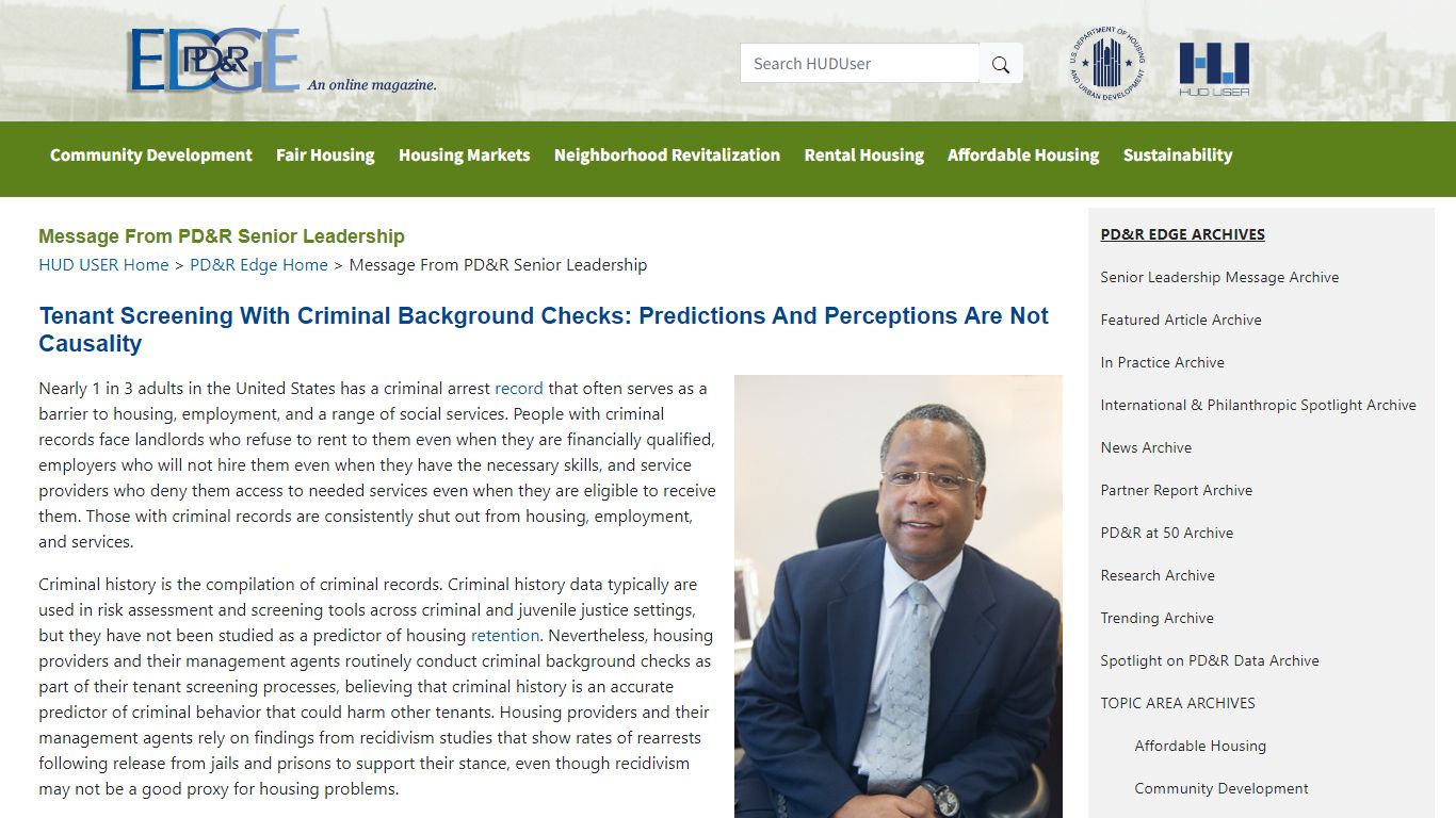 Tenant Screening With Criminal Background Checks ... - HUD User